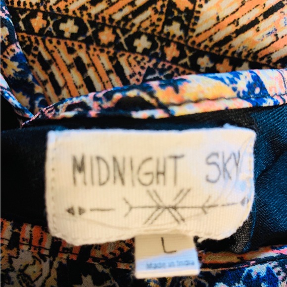 Midnight Sky Handkerchief Style Dress, Size: L, & Color: Multi Pattern - Picture 14 of 16